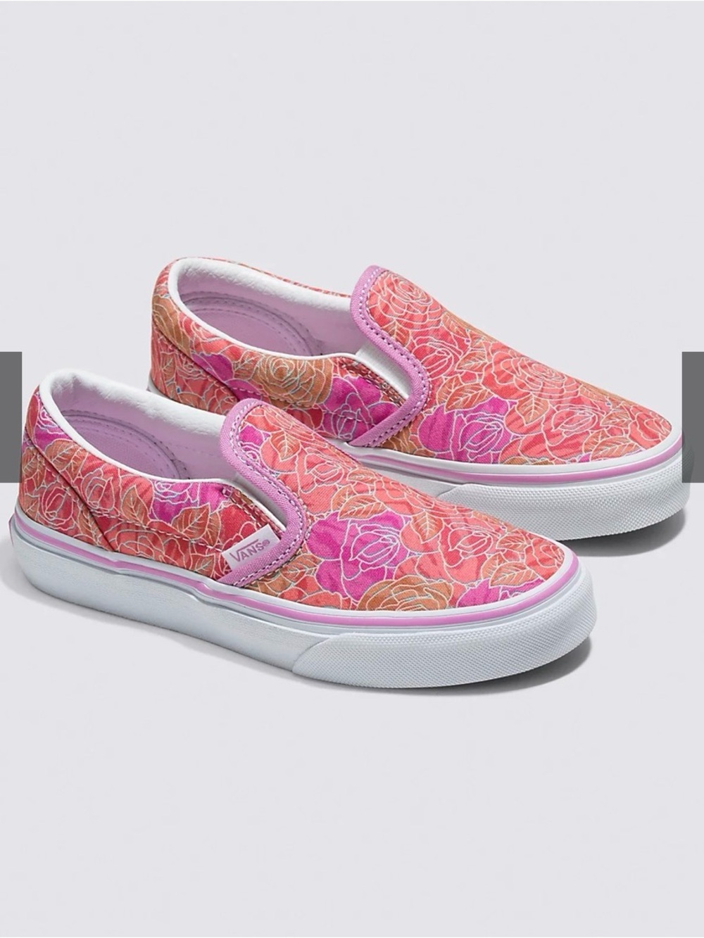 Vans Kids Classic Slip-on Rose Camo Sneakers